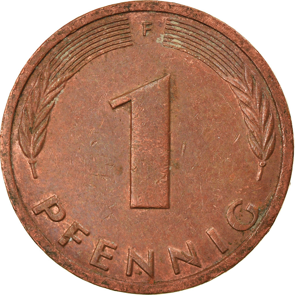 Münze, Bundesrepublik Deutschland, Pfennig, 1986, Stuttgart, SS, Copper Plated