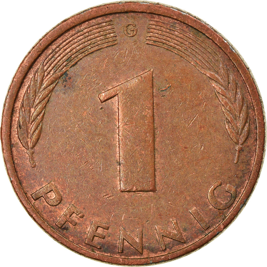 Munten, Federale Duitse Republiek, Pfennig, 1995, Karlsruhe, ZF, Copper Plated