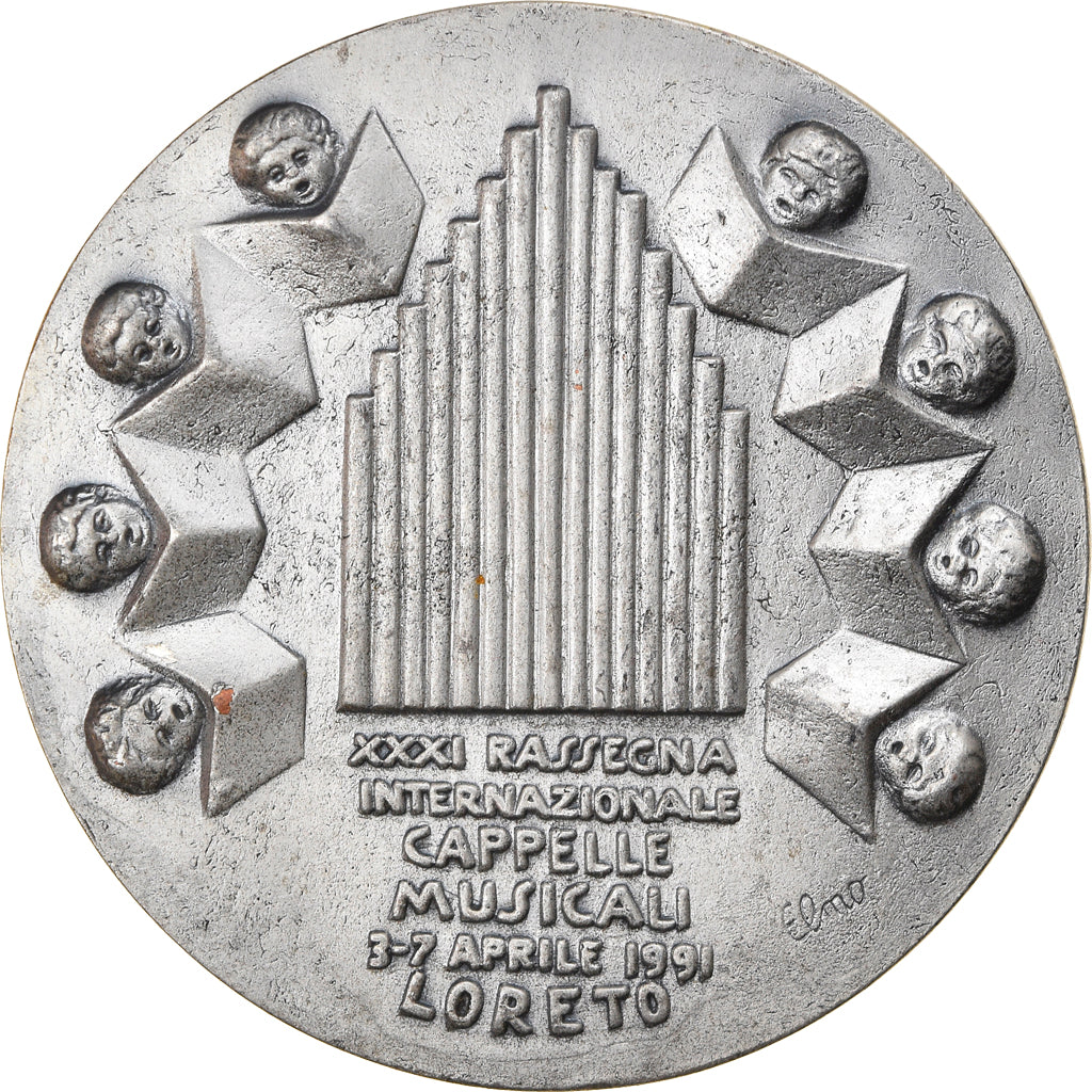 Italy, Medal, XXXI Rassegna Internazionale Cappelle Musicali, Loreto, Arts &