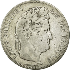 Munten, Frankrijk, Louis-Philippe, 5 Francs, 1833, Lille, FR, Zilver, KM:749.13