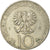 Moneta, Polska, 10 Zlotych, 1976, Warsaw, VF(20-25), Miedź-Nikiel, KM:74