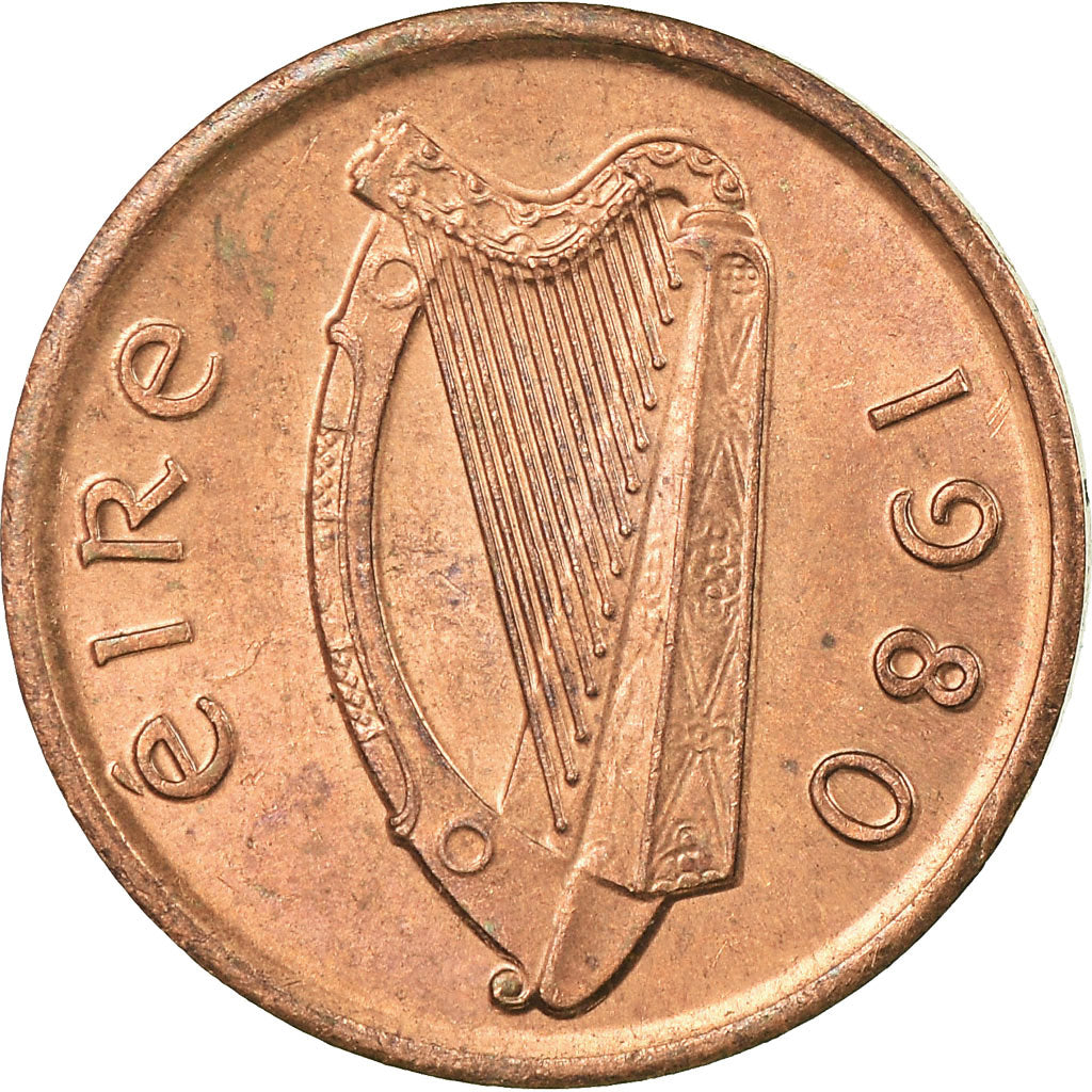 Monnaie, IRELAND REPUBLIC, 1/2 Penny, 1980, TTB, Bronze, KM:19
