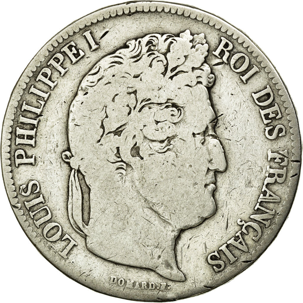France, Louis-Philippe, 5 Francs, 1832, Paris, VF(20-25), Silver, KM:749.1, G...
