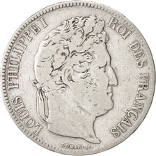 Moneta, Francia, Louis-Philippe, 5 Francs, 1832, Rouen, MB, Argento, KM:749.2