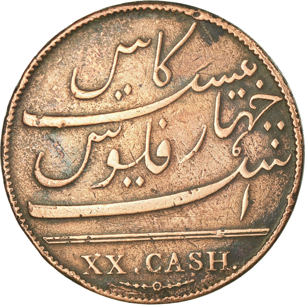 Monnaie, INDIA-BRITISH, MADRAS PRESIDENCY, 20 Cash, 1803, Soho Mint, Birmingham