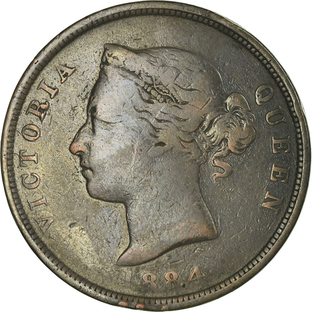 Coin, Cyprus, Piastre, 1884, VF(30-35), Bronze, KM:3.2