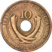 Moneta, AFRICA ORIENTALE, George V, 10 Cents, 1925, MB+, Bronzo, KM:19