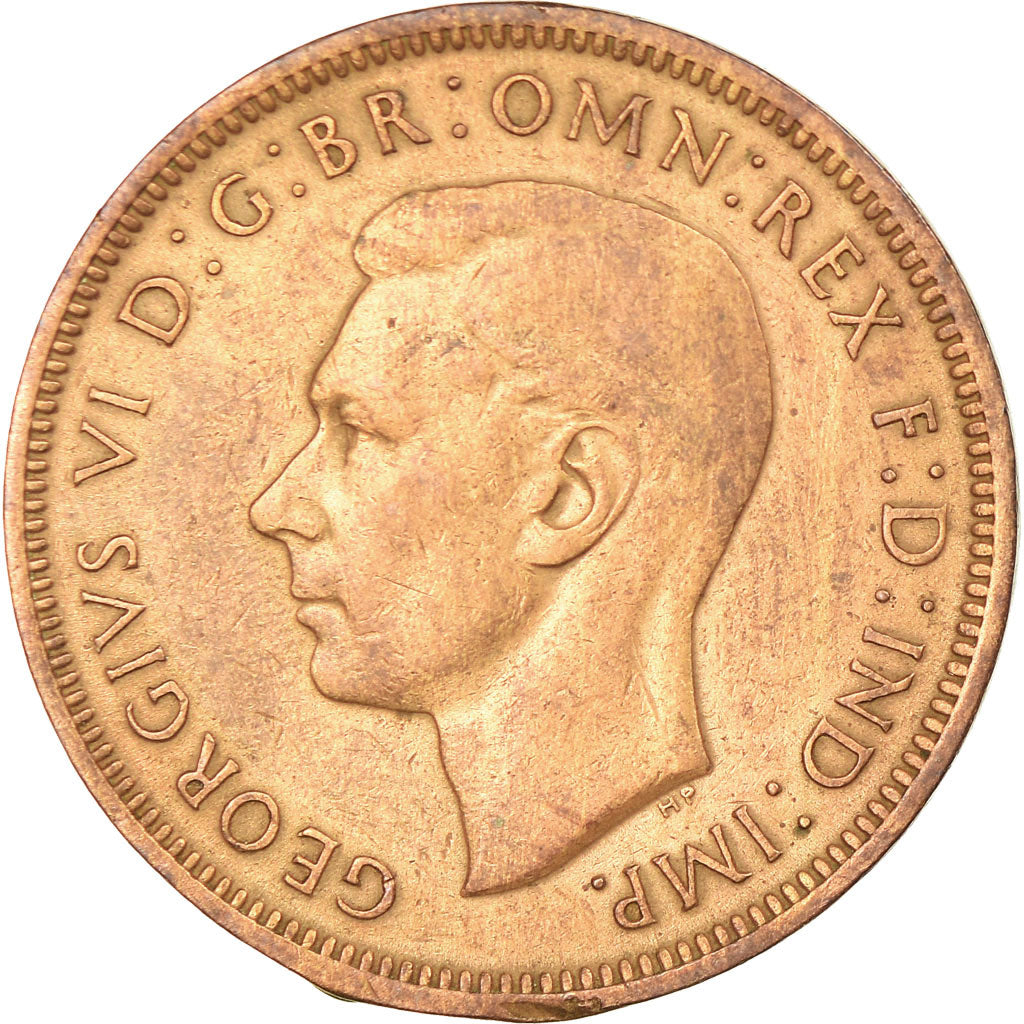 Coin, Great Britain, George VI, 1/2 Penny, 1948, VF(30-35), Bronze, KM:844
