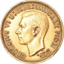 Moneta, Gran Bretagna, George VI, 1/2 Penny, 1950, MB+, Bronzo, KM:868