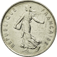 Coin, France, Semeuse, 5 Francs, 1975, Paris, AU(50-53), Nickel Clad