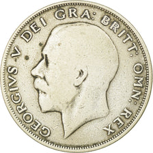 Coin, Great Britain, George V, 1/2 Crown, 1921, VF(20-25), Silver, KM:818.1a