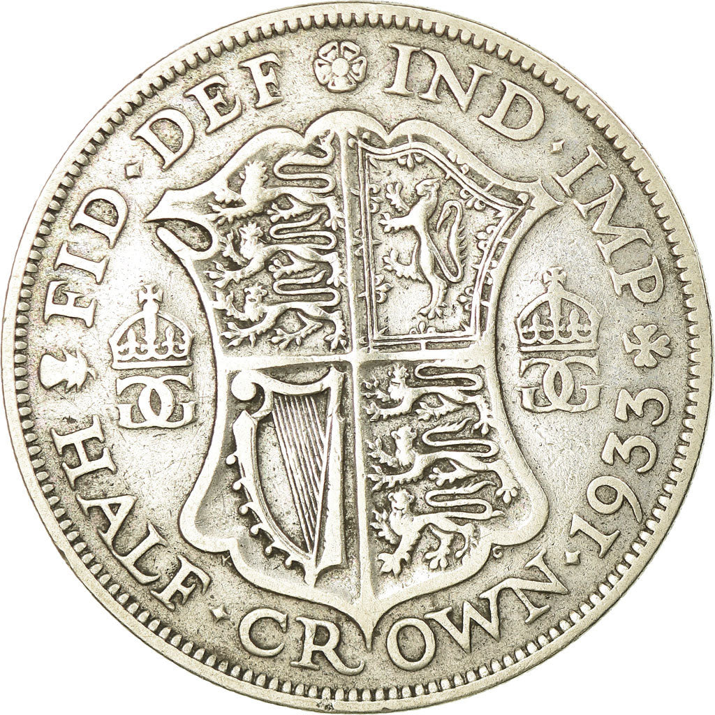 Münze, Großbritannien, George V, Florin, Two Shillings, 1933, S+, Silber