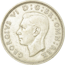 Monnaie, Grande-Bretagne, George VI, Florin, Two Shillings, 1942, TTB, Argent