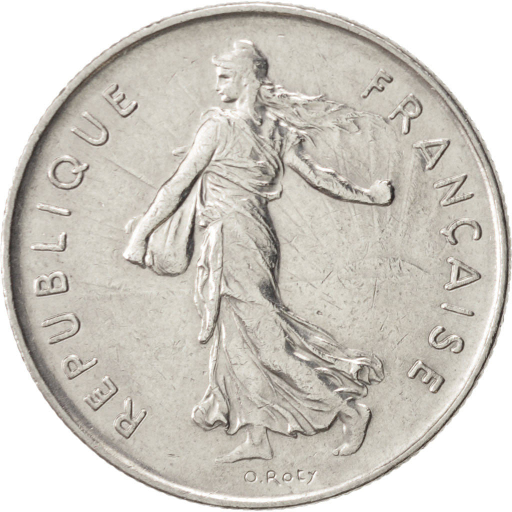 Coin, France, Semeuse, 5 Francs, 1977, Paris, MS(60-62), Nickel Clad