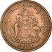 Coin, Bahamas, Elizabeth II, Cent, 1989, EF(40-45), Copper Plated Zinc, KM:59a