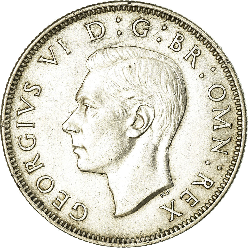 Münze, Großbritannien, George VI, Florin, Two Shillings, 1944, SS+, Silber