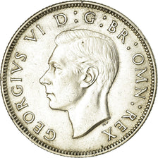 Münze, Großbritannien, George VI, Florin, Two Shillings, 1944, SS+, Silber