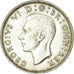Münze, Großbritannien, George VI, Florin, Two Shillings, 1944, SS+, Silber