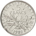 France, Semeuse, 5 Francs, 1982, Paris, MS(60-62), Nickel Clad Copper-Nickel,...
