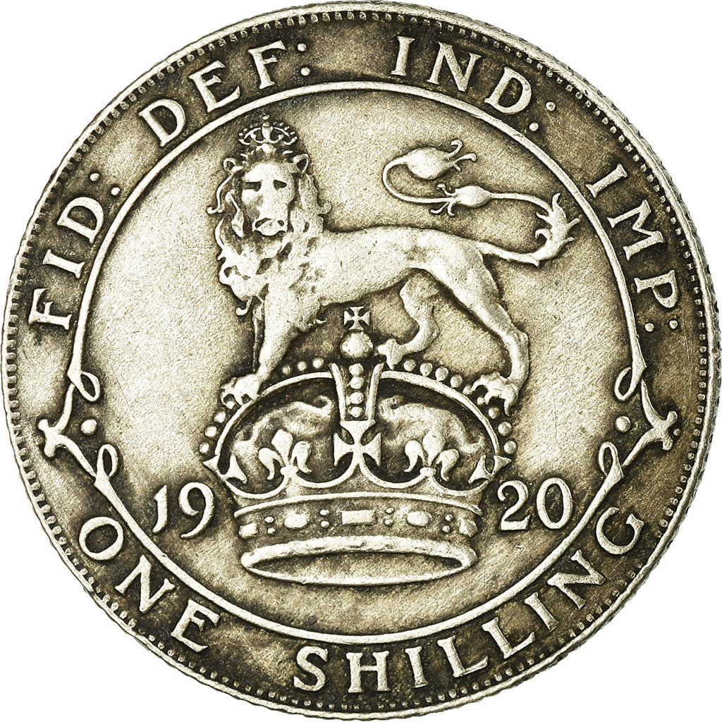 Moeda, Grã-Bretanha, George V, Shilling, 1920, VF(20-25), Prata, KM:816a