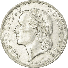 Coin, France, Lavrillier, 5 Francs, 1950, Paris, AU(50-53), Aluminum, KM:888b.1