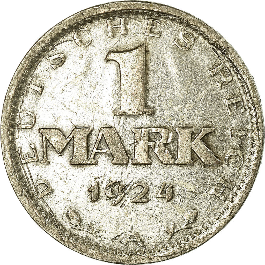 Munten, Duitsland, Weimarrepubliek, Mark, 1924, Berlin, ZF, Zilver, KM:42