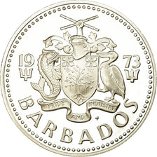 Münze, Barbados, 5 Dollars, 1973, Franklin Mint, Proof, STGL, Silber, KM:16a