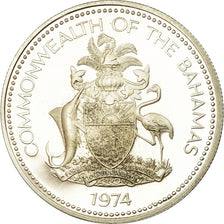 Münze, Bahamas, Elizabeth II, Dollar, 1974, Franklin Mint, U.S.A., Proof, STGL