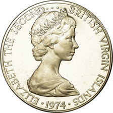 Münze, BRITISH VIRGIN ISLANDS, Elizabeth II, 10 Cents, 1974, Franklin Mint