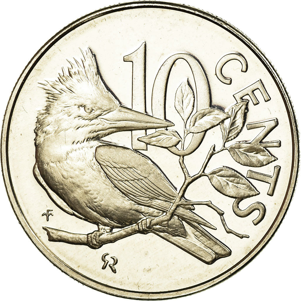 Münze, BRITISH VIRGIN ISLANDS, Elizabeth II, 10 Cents, 1974, Franklin Mint
