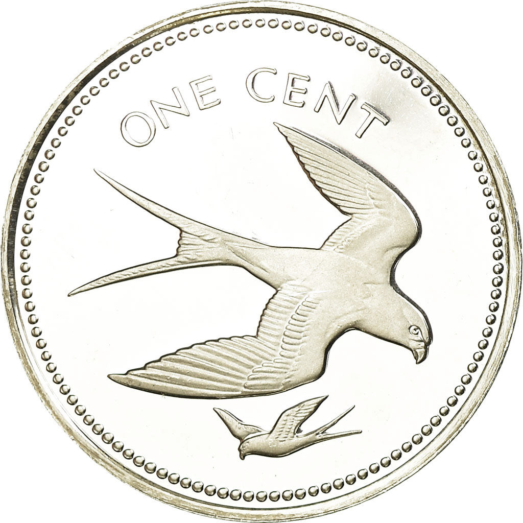 Moneda, Belice, Cent, 1974, Franklin Mint, Proof, FDC, Plata, KM:38a