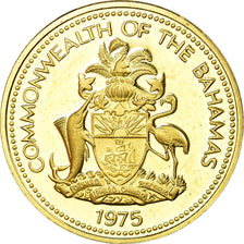 Coin, Bahamas, Elizabeth II, Cent, 1975, Franklin Mint, U.S.A., Proof