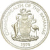 Moneta, Bahamas, Elizabeth II, 50 Cents, 1974, Franklin Mint, U.S.A., Proof