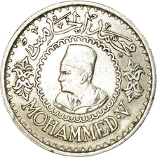 Münze, Marokko, Mohammed V, 500 Francs, 1956, Paris, SS+, Silber, KM:54