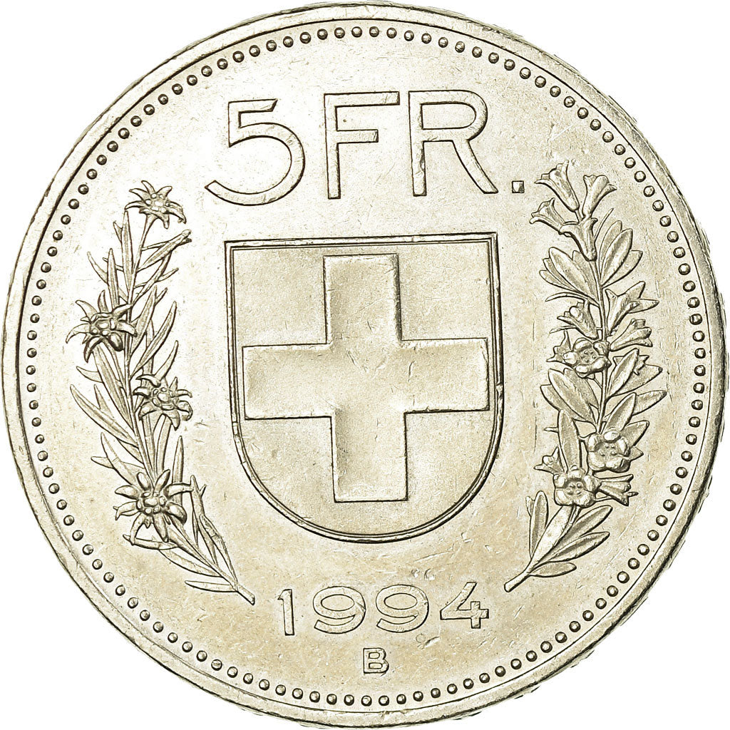Monnaie, Suisse, 5 Francs, 1994, Bern, TTB, Copper-nickel, KM:40a.4