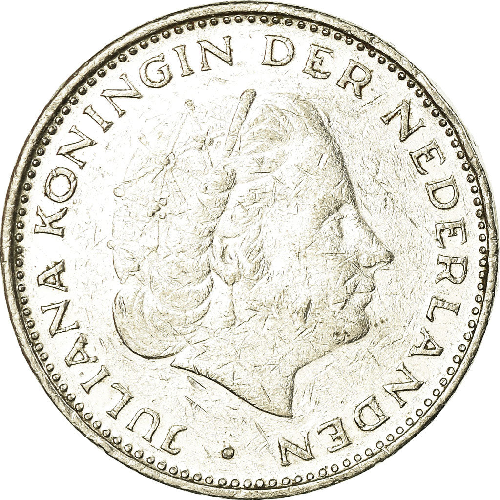 Moneda, Países Bajos, Juliana, 2-1/2 Gulden, 1980, BC+, Níquel, KM:191