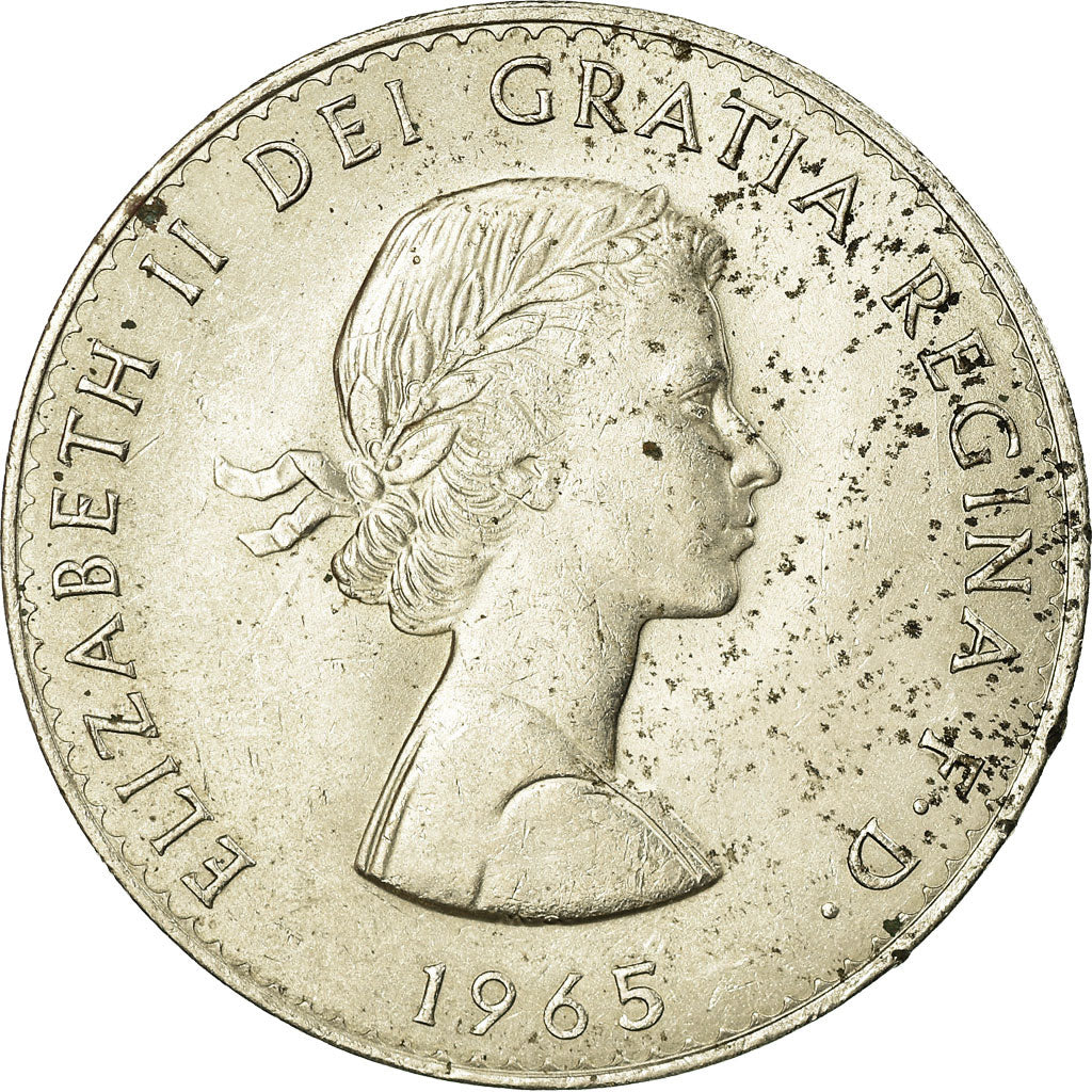 Coin, Great Britain, Elizabeth II, Crown, 1965, VF(20-25), Copper-nickel, KM:910