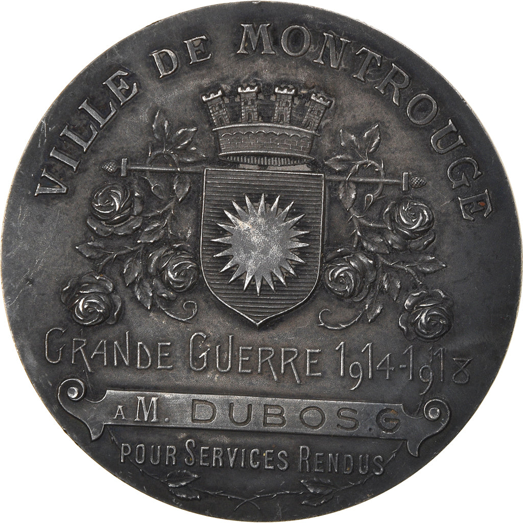 França, Medal, Grande Guerre, Ville de Montrouge, Políticas, Sociedade