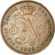 Coin, Belgium, Albert I, 2 Centimes, 1919, AU(50-53), Copper, KM:65