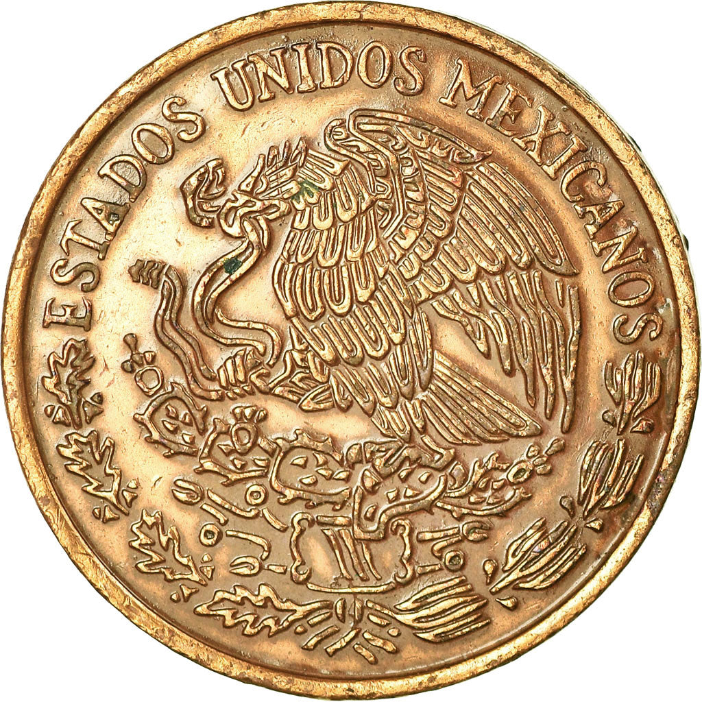 Moneda, México, 20 Centavos, 1971, Mexico City, MBC, Bronce, KM:440
