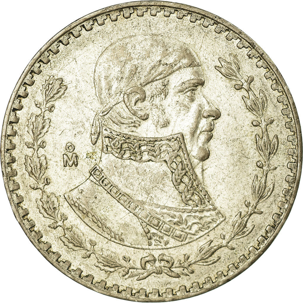Moneta, Messico, Peso, 1957, Mexico City, BB, Argento, KM:459