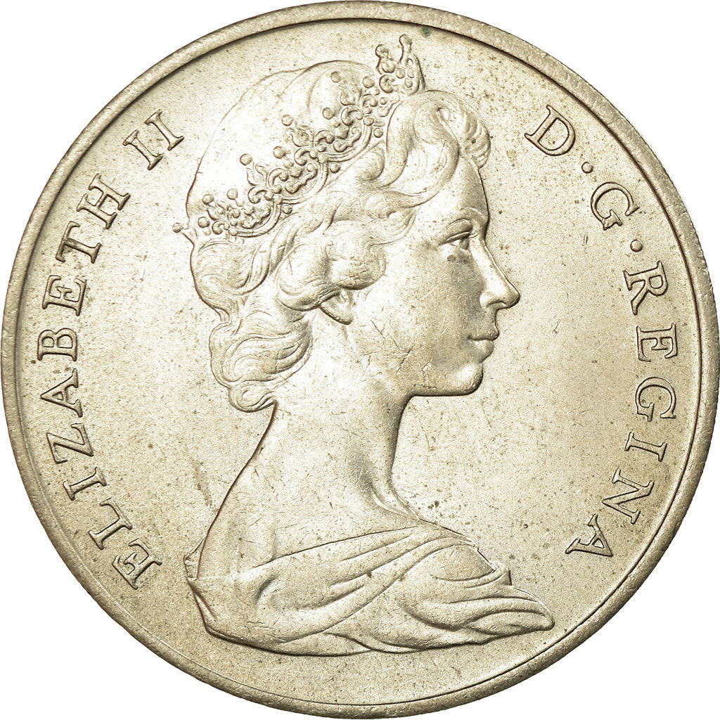 Münze, Gibraltar, Elizabeth II, Crown, 1967, SS, Copper-nickel, KM:4