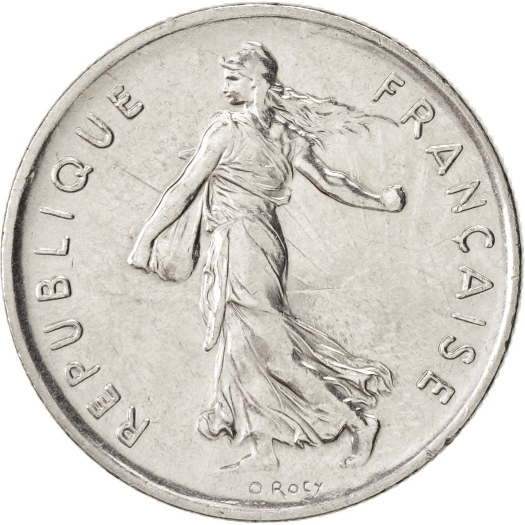 France, Semeuse, 5 Francs, 1994, Paris, MS(63), Nickel Clad Copper-Nickel, KM...