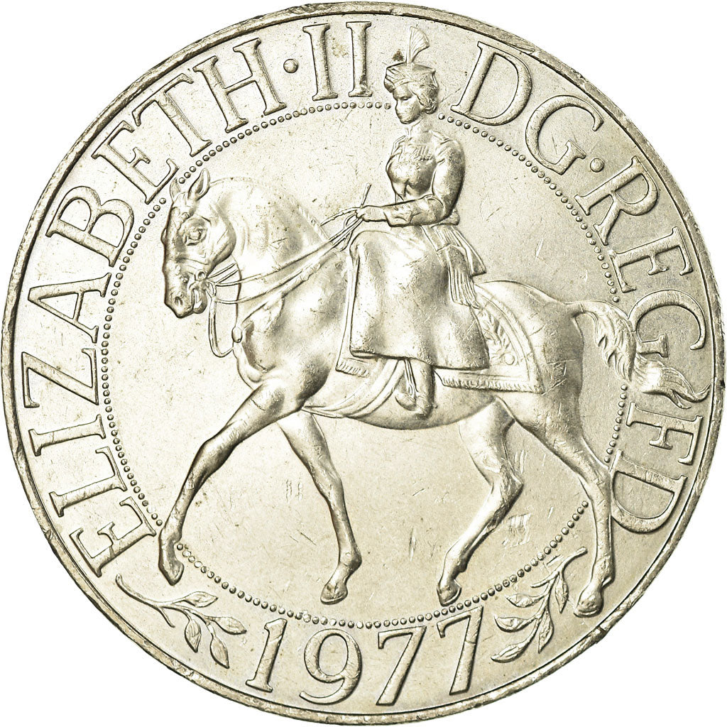 Münze, Großbritannien, Elizabeth II, 25 New Pence, 1977, SS+, Copper-nickel