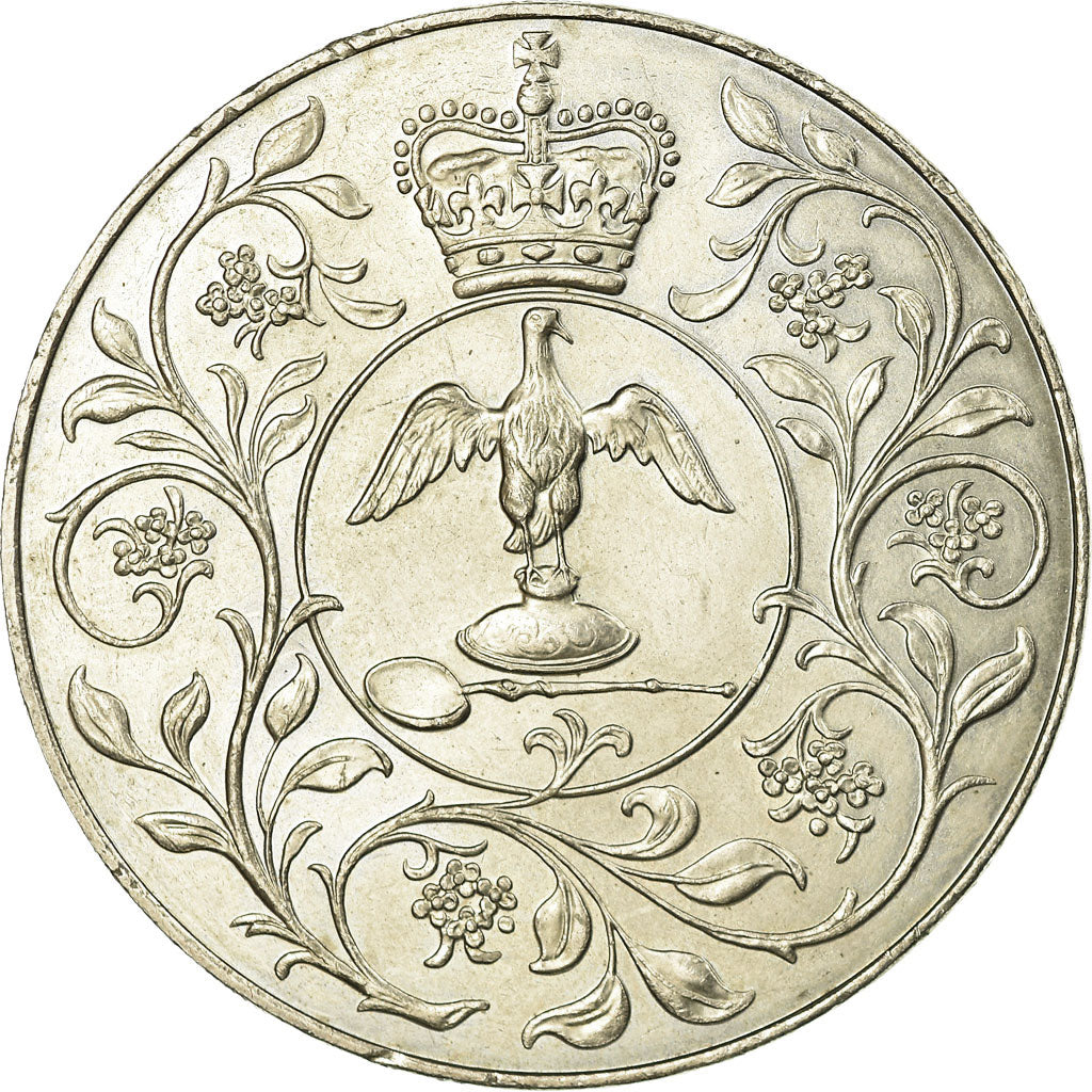 Münze, Großbritannien, Elizabeth II, 25 New Pence, 1977, SS+, Copper-nickel