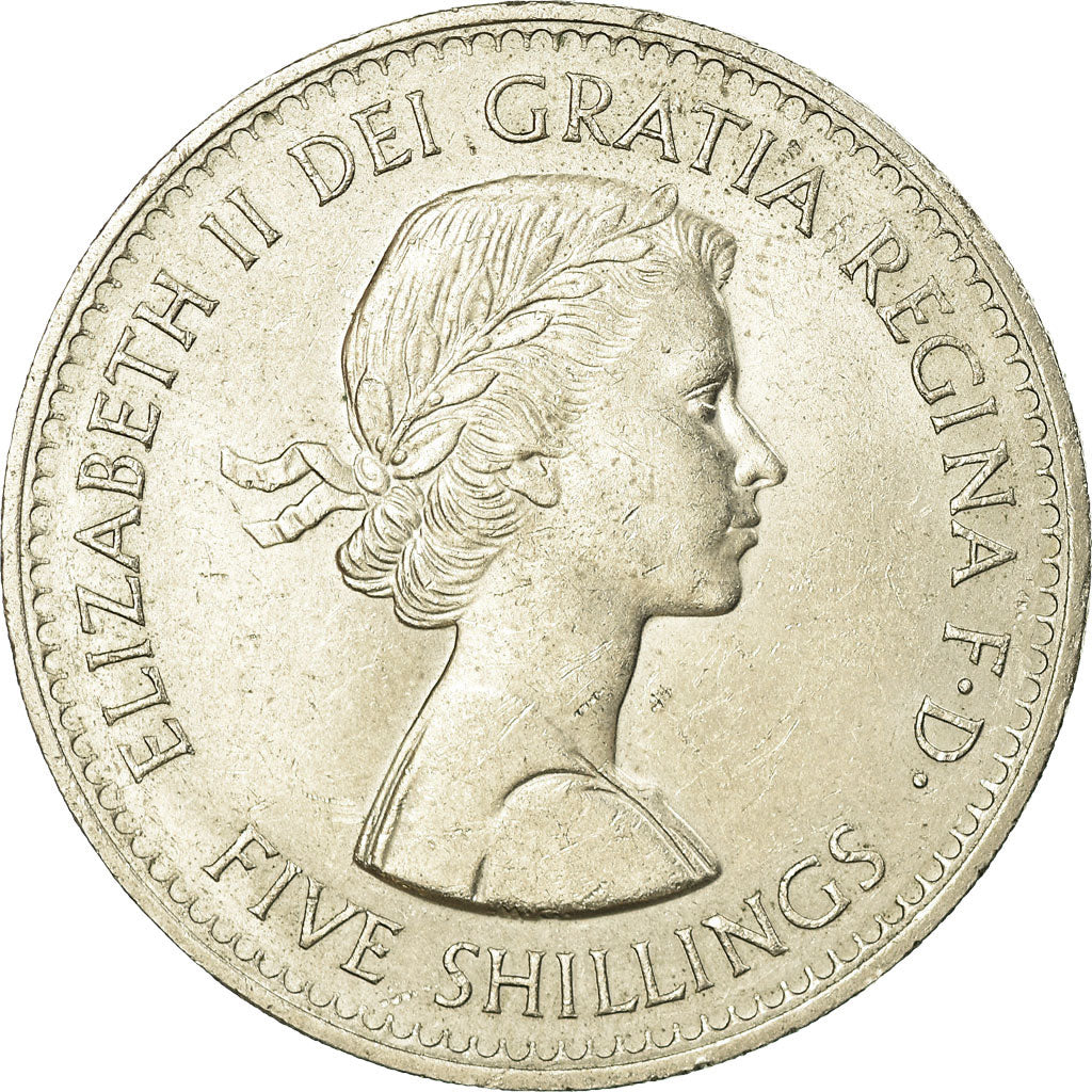 Munten, Groot Bretagne, Elizabeth II, Crown, 1960, ZF, Copper-nickel, KM:909