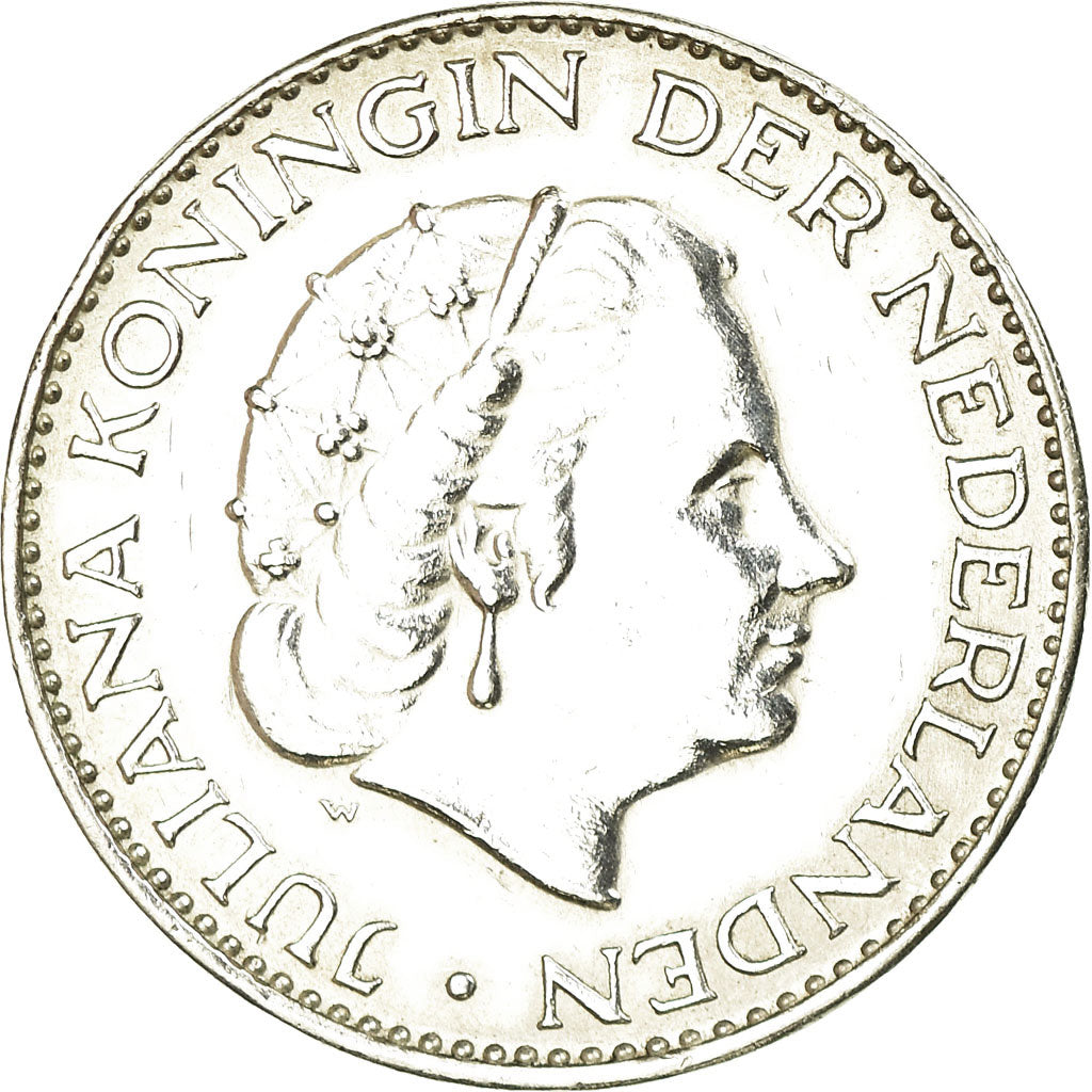 Moneta, Paesi Bassi, Juliana, Gulden, 1965, SPL-, Argento, KM:184