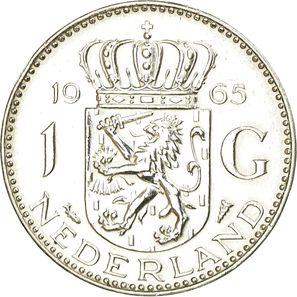 Moneta, Paesi Bassi, Juliana, Gulden, 1965, SPL-, Argento, KM:184