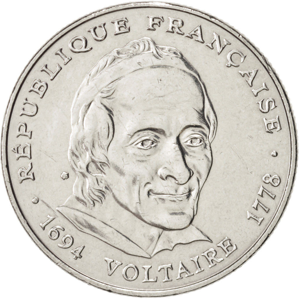 Coin, France, Voltaire, 5 Francs, 1994, Paris, MS(64), Nickel, KM:1063