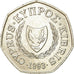 Moneta, Cipro, 50 Cents, 1993, BB+, Rame-nichel, KM:66